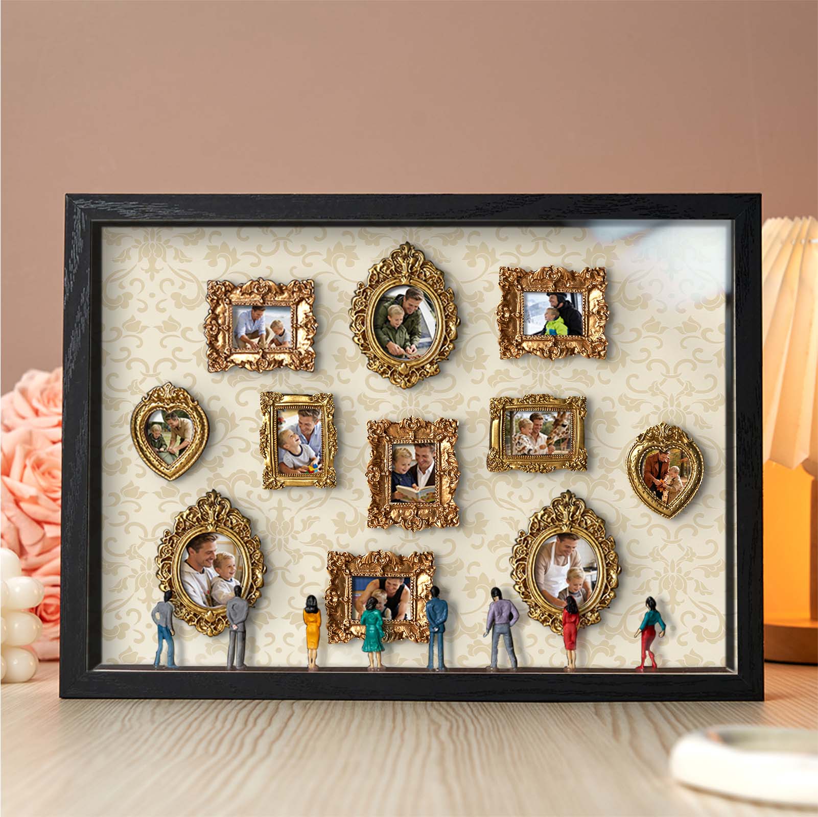 Museum of Us Miniature Museum for Dad Personalized Father’s Day Shadow Box Custom Memory Frame Gift - soufeelmy