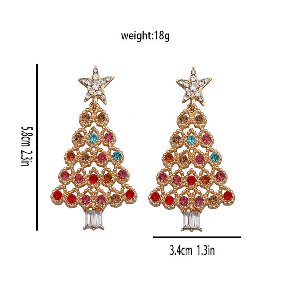 Christmas Tree Earrings Christmas Jewelry Studs Various Styles Gifts For Her Christmas Gifts - soufeelmy