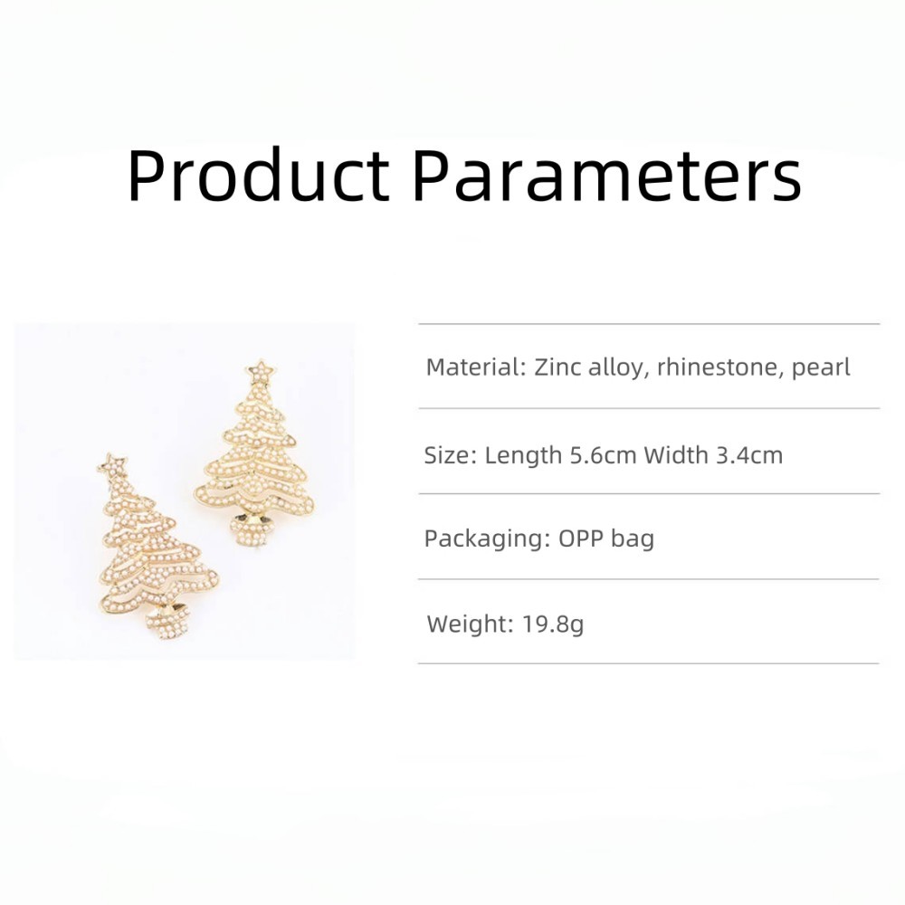 Christmas Tree Earrings Christmas Jewelry Studs Various Styles Gifts For Her Christmas Gifts - soufeelmy