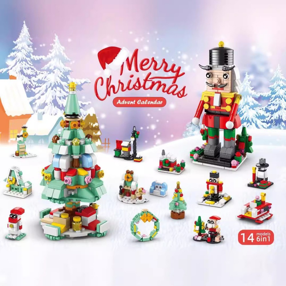 Christmas Building Blocks 12 Day Countdown Calendar Gift Box for 6-12 Year Olds 6 in 1 Christmas Gifts - soufeelmy