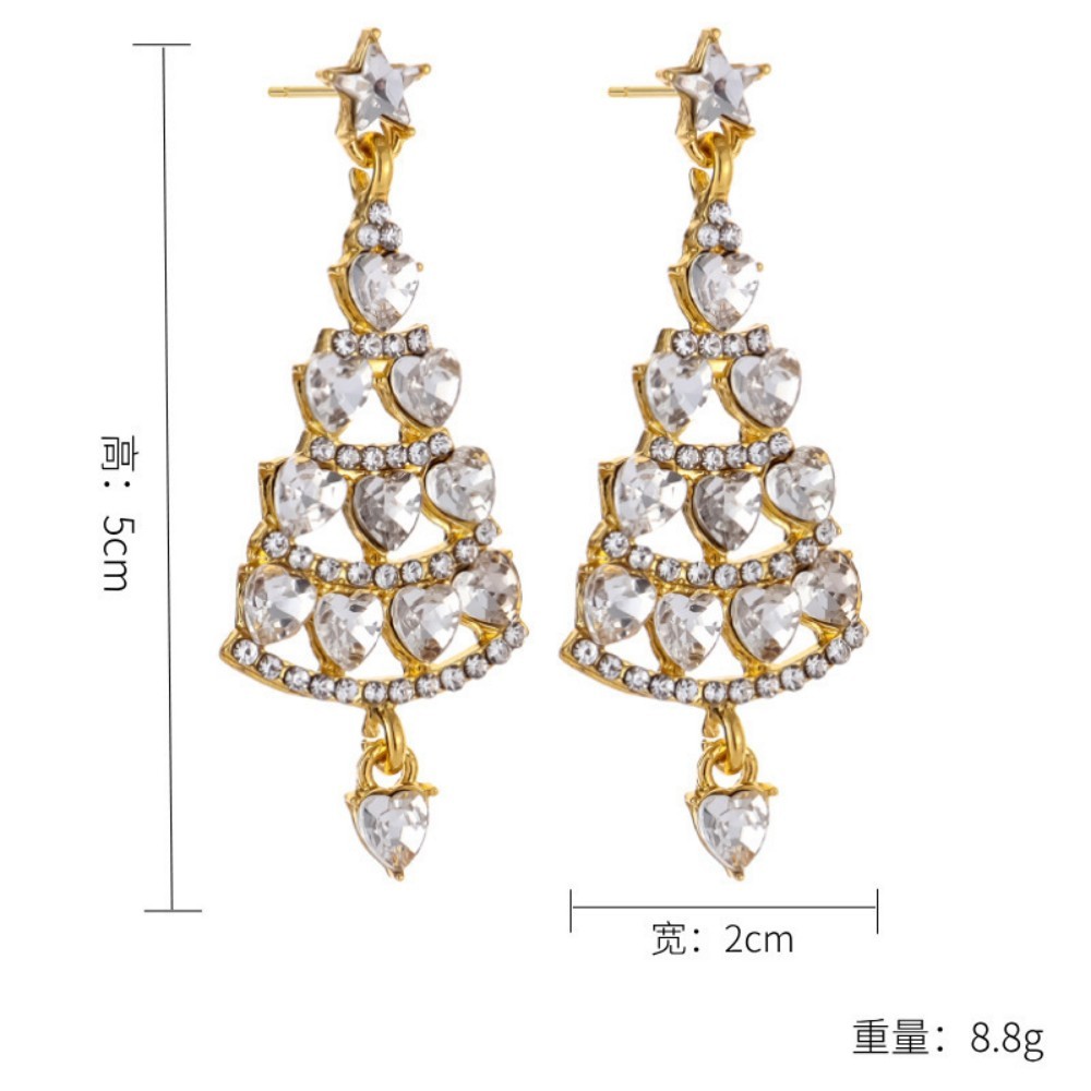 Christmas Tree Earrings Christmas Jewelry Studs Various Styles Gifts For Her Christmas Gifts - soufeelmy