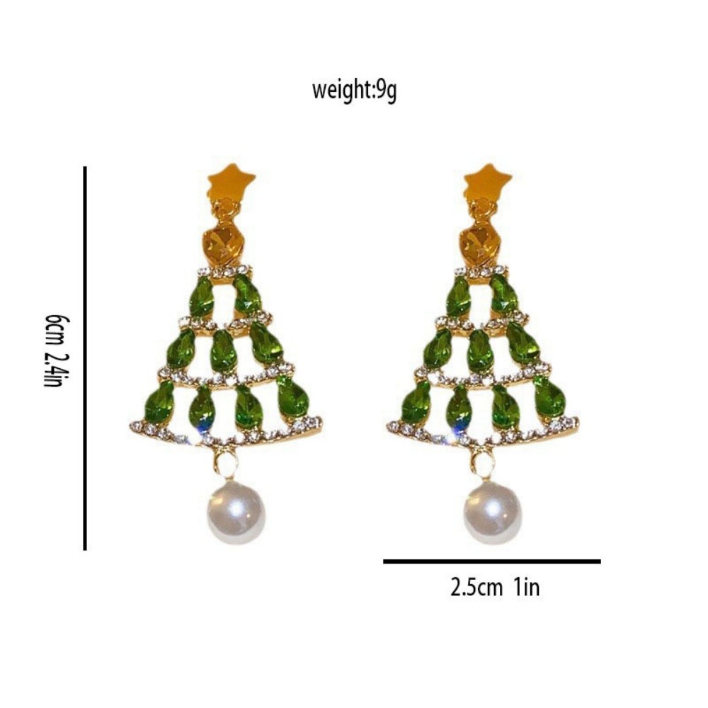 Christmas Tree Earrings Christmas Jewelry Studs Various Styles Gifts For Her Christmas Gifts - soufeelmy