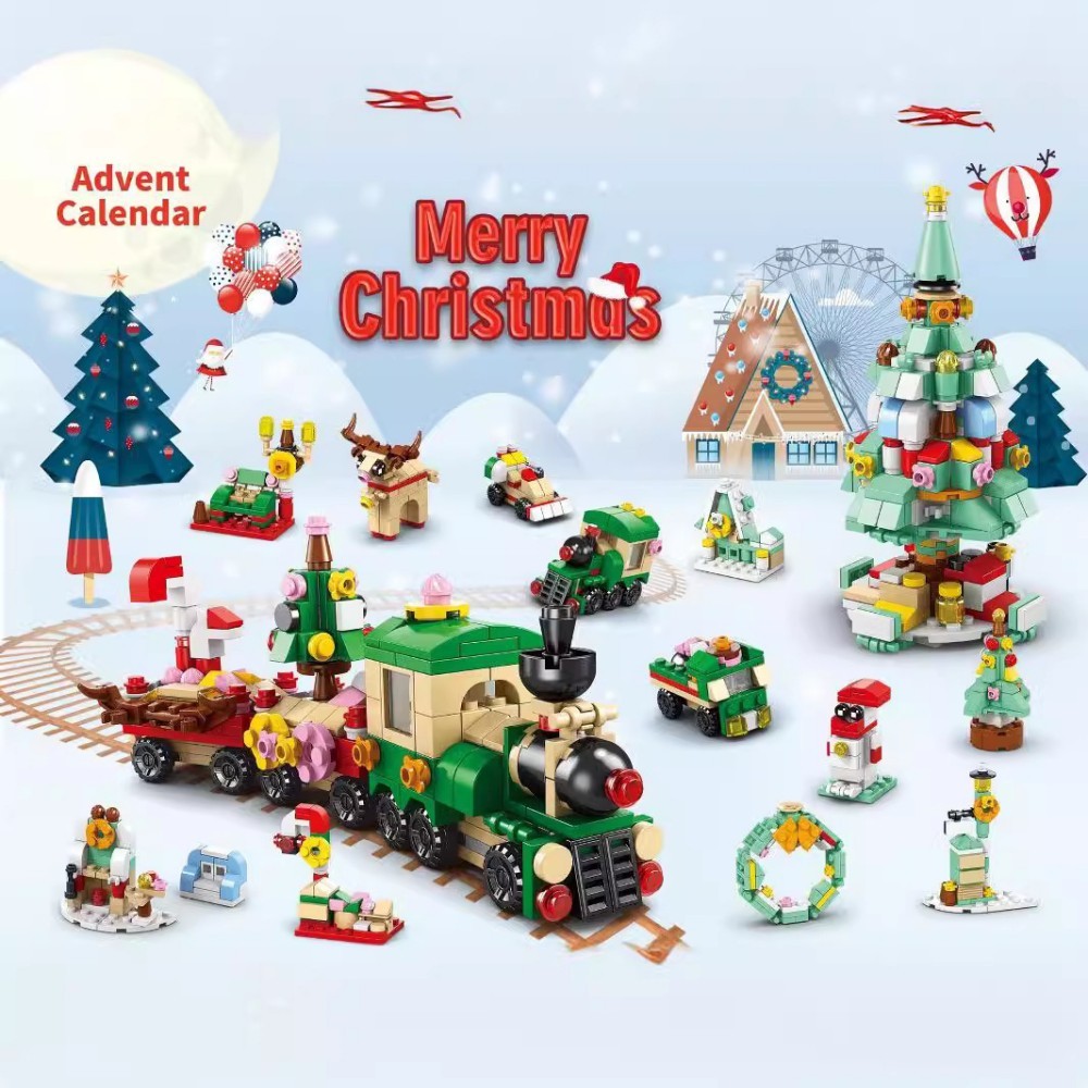 Christmas Building Blocks 12 Day Countdown Calendar Gift Box for 6-12 Year Olds 6 in 1 Christmas Gifts - soufeelmy