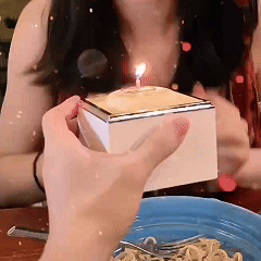 Magical Bear Cake Ring Box Surprise Gift Birthday Gift With Open Adjustable Promise Ring Gift For Lover For Her - soufeelmy