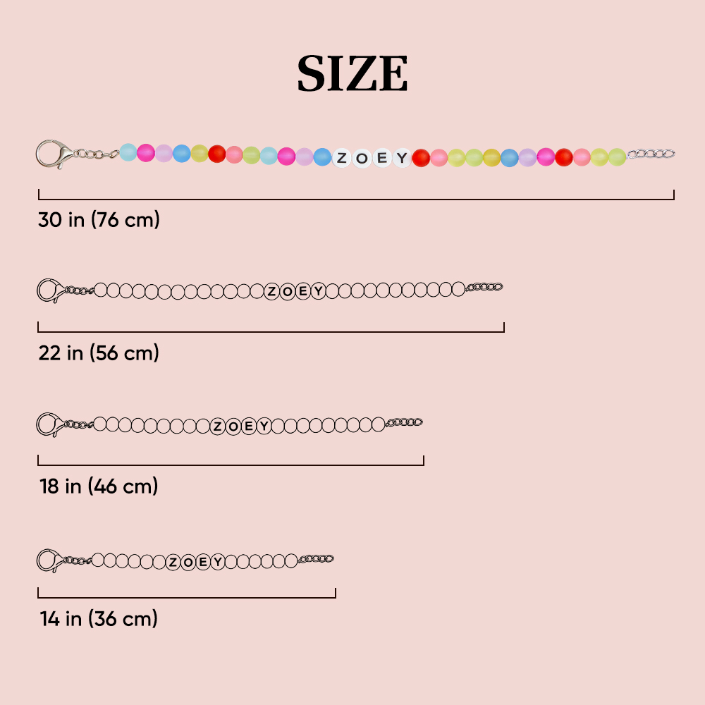 Custom Pet Name Necklace Personalized Transparent Colorful Beaded Pet Collar A Unique Pet Gift - soufeelmy