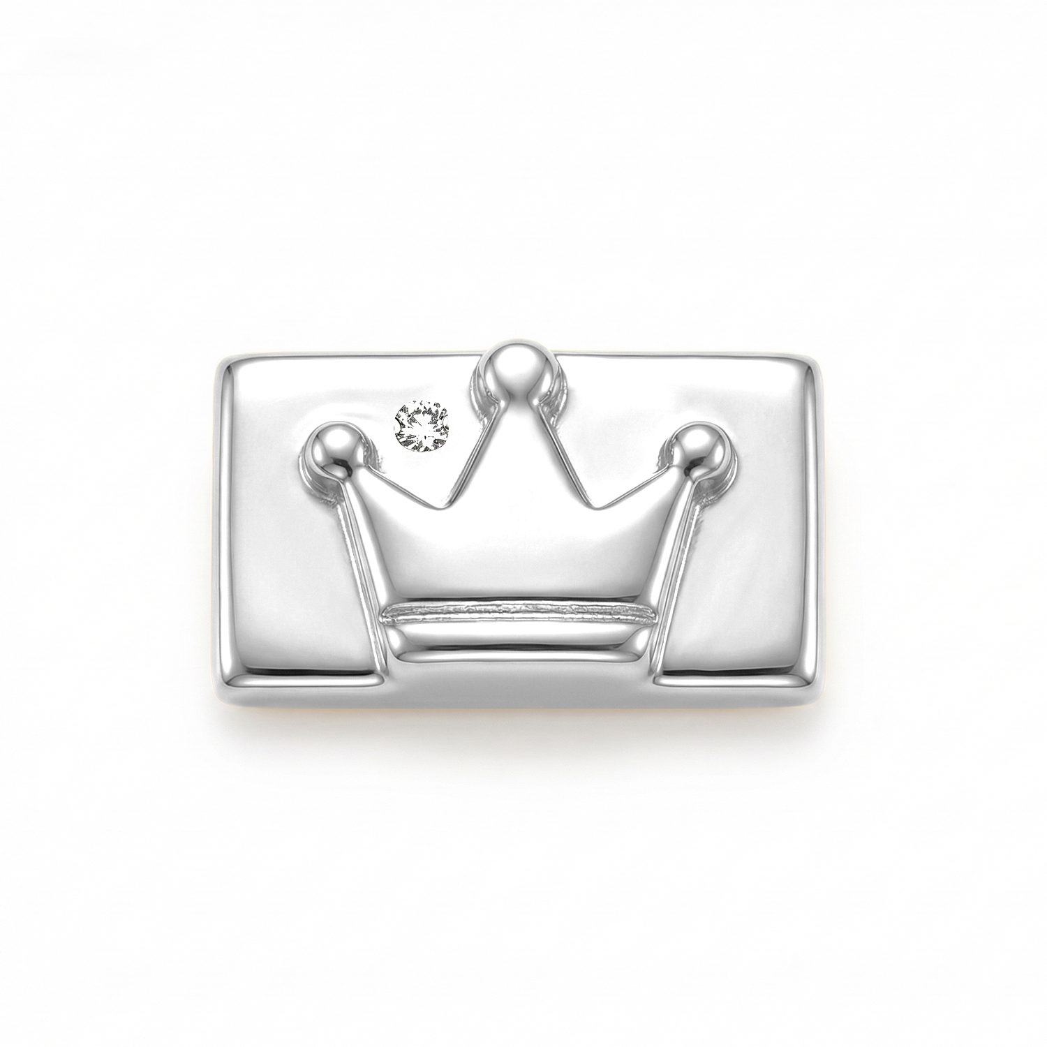 Plain Crown Charm - Silver - soufeelmy