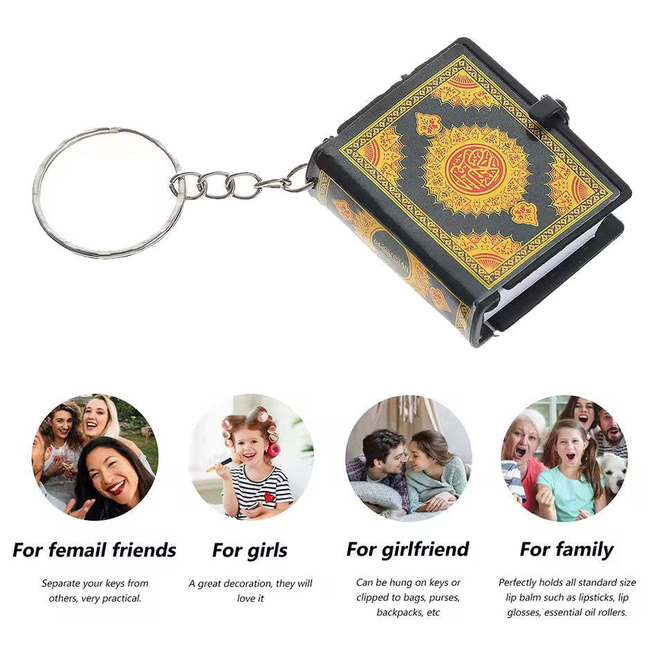 Miniature Keychain Quran Carry the Holy Verses Wherever You Go - soufeelmy