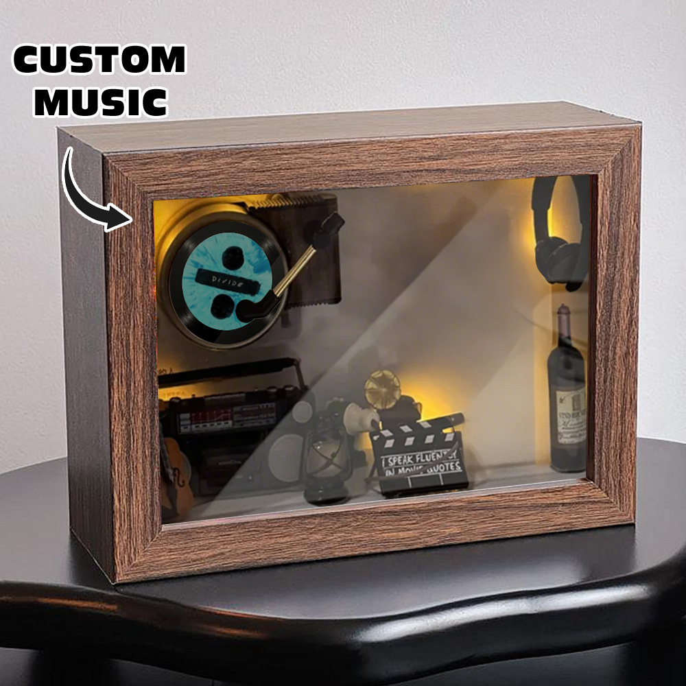 Custom Photo Plush Doll Pillow Music Box Personalized Music Player Mini Phonograph Gift for Her - soufeelmy