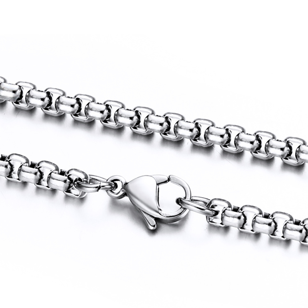 Men's Necklace Rounded Box Chain Punk Stacking Chain Gift For Boyfriend - soufeelmy