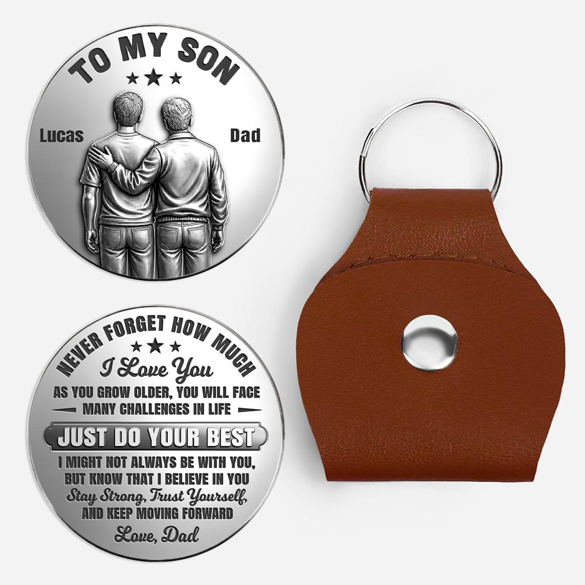 [3D Printing Effect] Custom Pocket Hug for Son/Daughter - Just Do Your Best - soufeelmy
