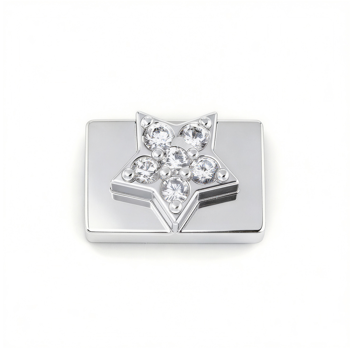 Diamond Five-Pointed Star Charm - Silver - soufeelmy