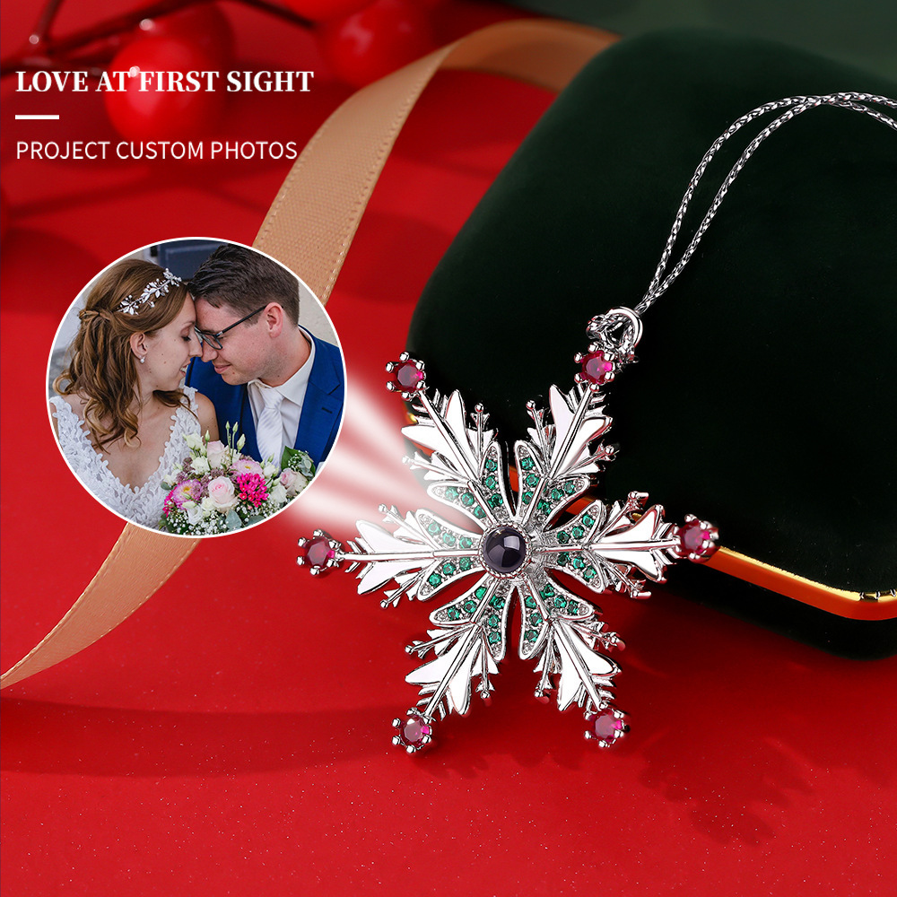 Personalized Photo Projection Ornaments Christmas Candy Cane Christmas Gifts - soufeelmy