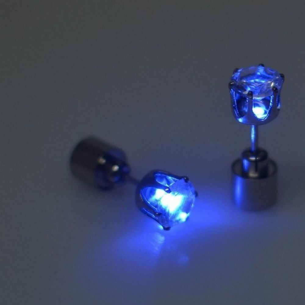 LED Colorful Luminous Earrings Flashing Light up Stud Accessories for Party - soufeelmy