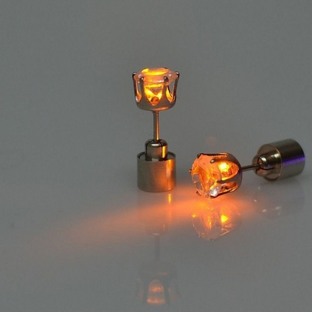 LED Colorful Luminous Earrings Flashing Light up Stud Accessories for Party - soufeelmy