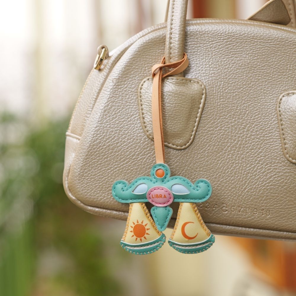 Zodiac Signs Bag Charm, Unique Bag Charm, Key Chain, Handmade Bag Charm, Keychain Gift, Handbag Charm, Unique Gift, Handcrafted Charm - soufeelmy