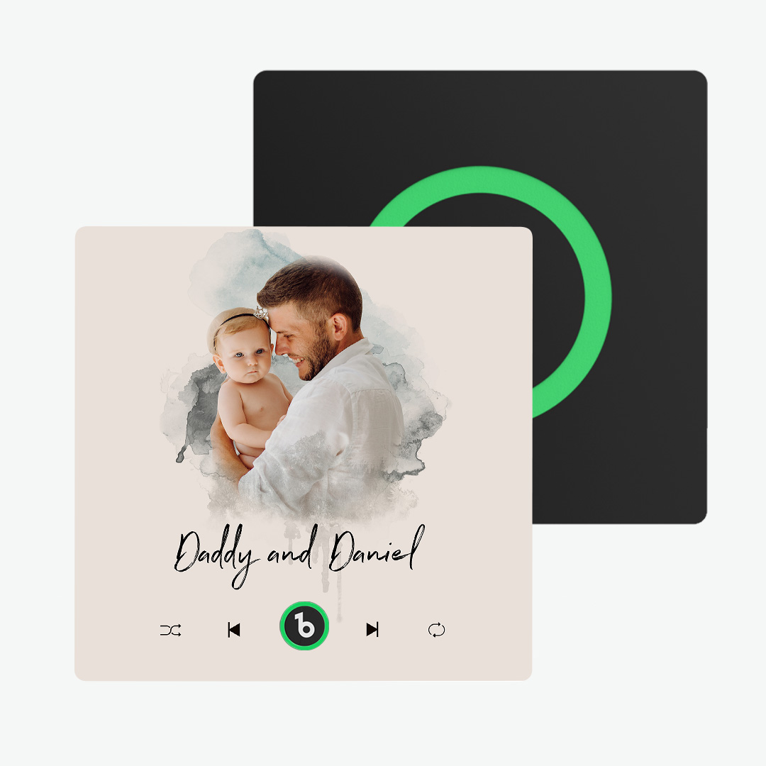 Custom Music Fridge Magnet Watercolor Photo Sticker New 4.0 Upgrade Music Wall Photo Sticker That Plays Music Without Cell Phone Couple Gifts - soufeelmy