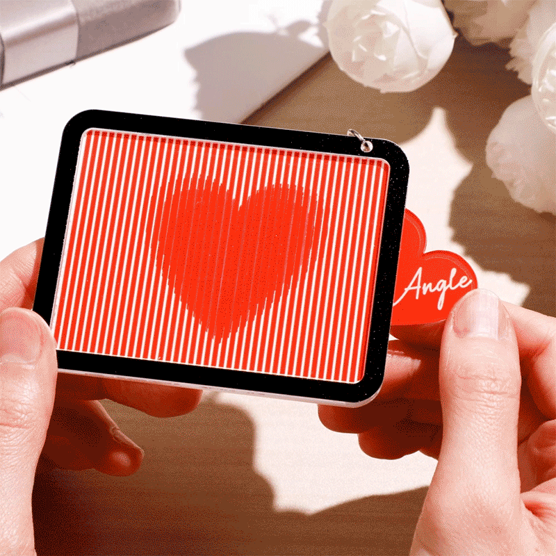 Custom Text Pull-out Keychain Red Heart Keychain Gift For Her - soufeelmy