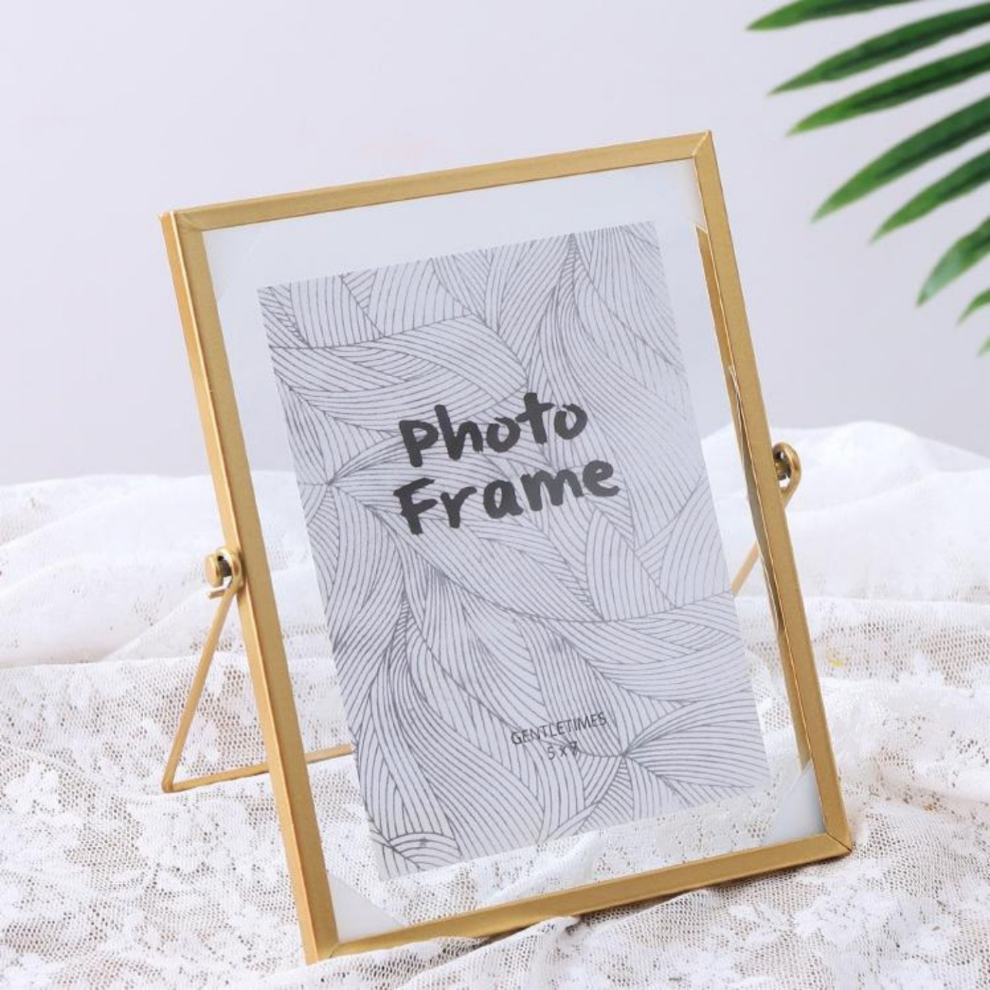 DIY Dried Flower Handprint Frame Material Pack Metal Frame Dried flower Ornaments Glass Plant Specimen Mother's Day Gifts - soufeelmy