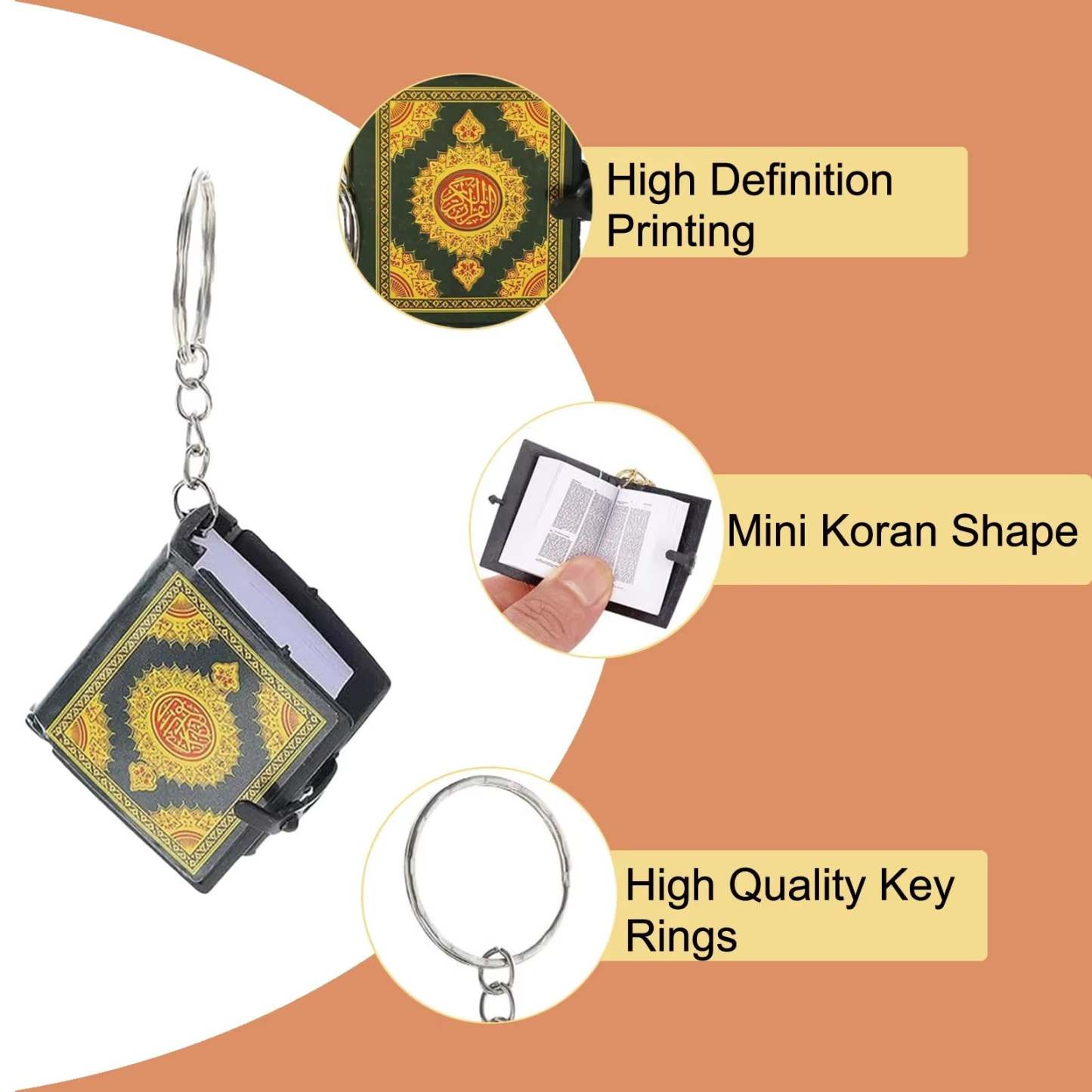 Miniature Keychain Quran Carry the Holy Verses Wherever You Go - soufeelmy