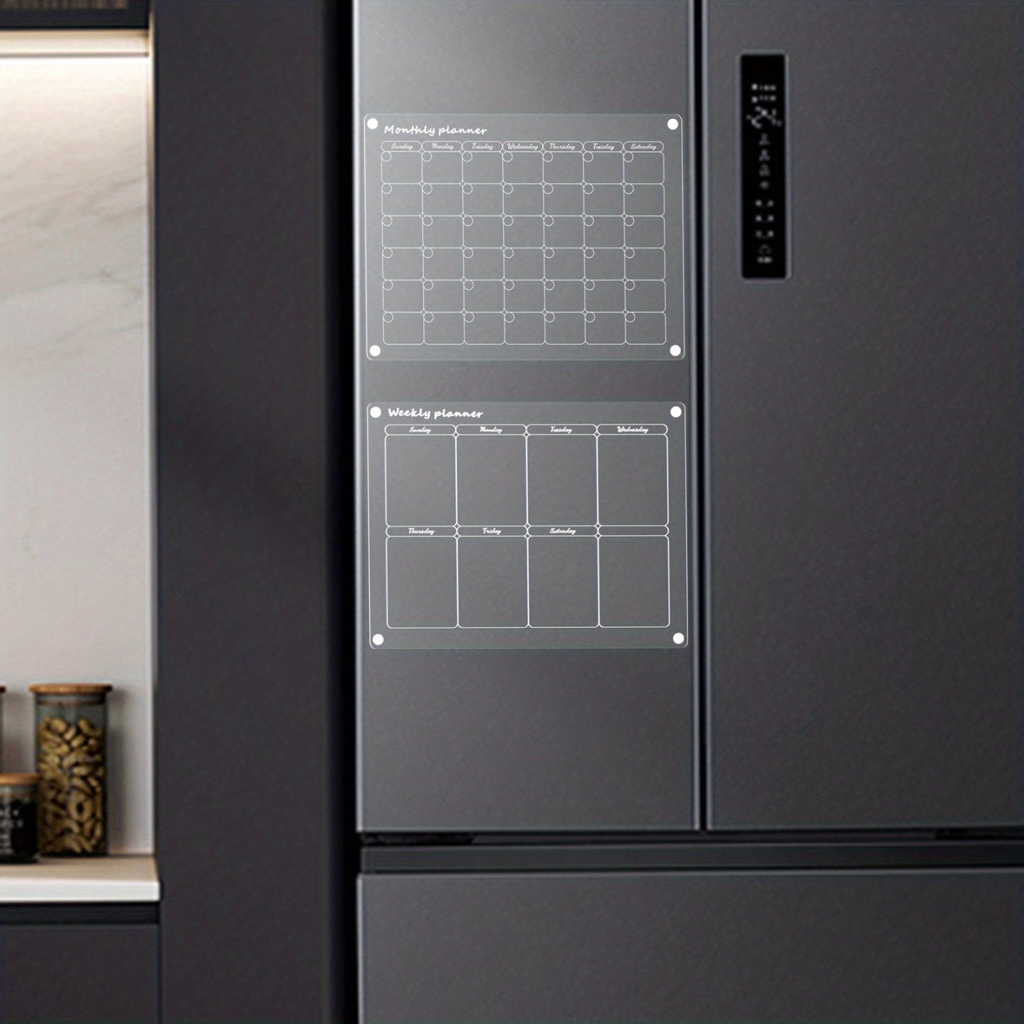 Magnetic Schedule Planner For Fridge Permanently Reusable - soufeelmy
