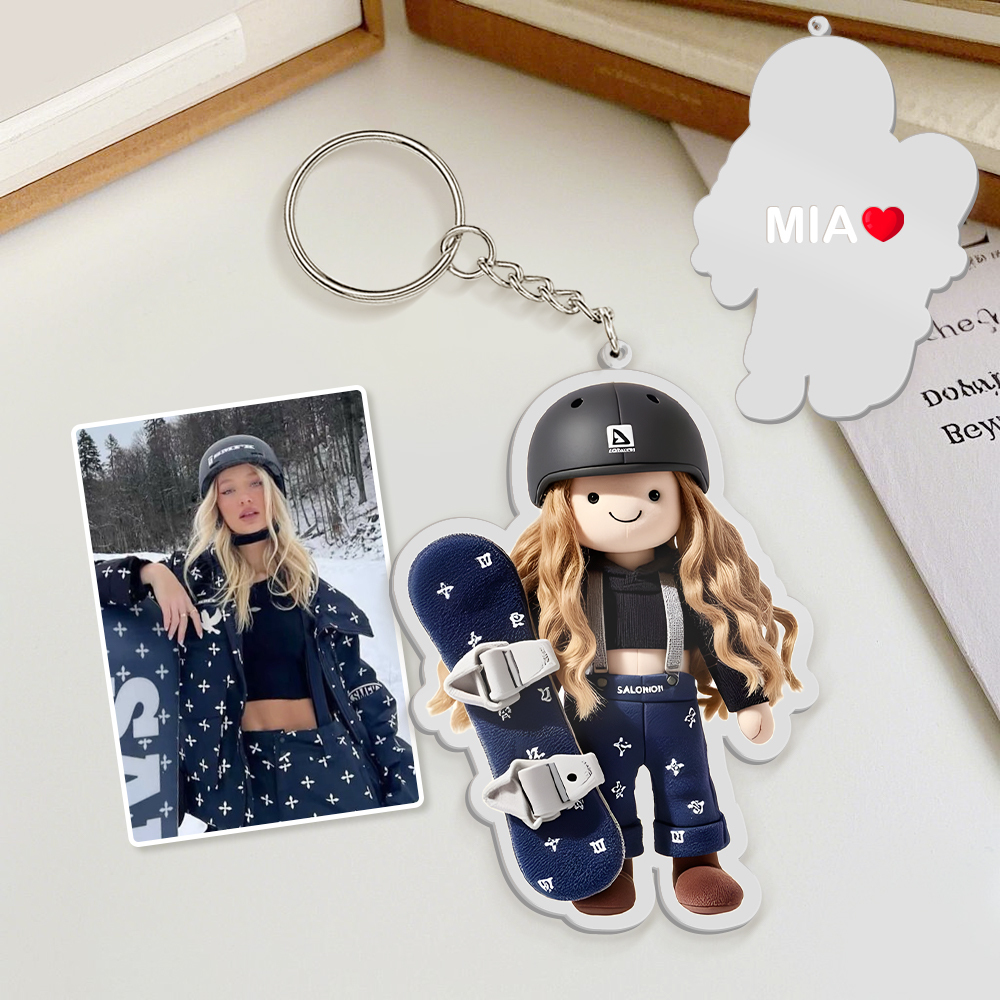 Custom Jelly Stuffed Toy Style Acrylic Keychain Custom Design Best Gift for Pet Lovers - soufeelmy