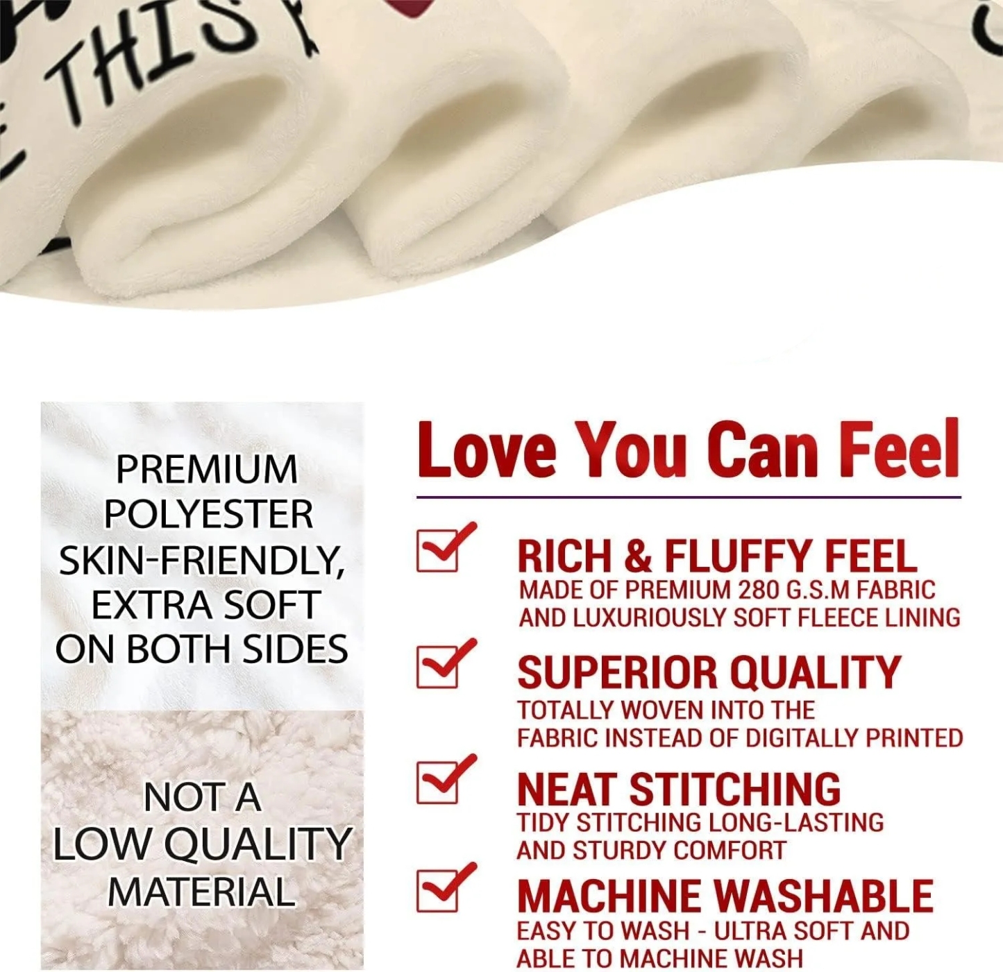 Best Mom Ever Soft Fleece Throw Blanket Mothers Day Birthday Gifts for Women Mama Present for Mother-in-Law Gift for Mom from Daughter Son - soufeelmy