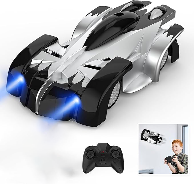 Wall Climbing & Floor Driving Remote Control Car 360 Spinning RC Car with Headlight Toys for Kids