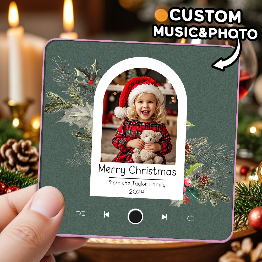 Custom Music Fridge Magnet Photo Sticker Music Wall Photo Sticker That Plays Music Without Cell Phone Christmas Gifts - soufeelmy