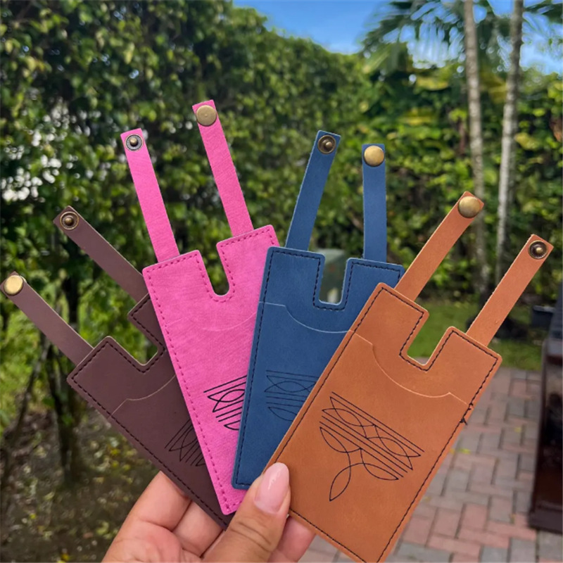 Custom Engraved Leather Boot Wallet – Snap Strap Western Boot Wallet, Hands-Free Rodeo & Concert Boot Strap Wallet - soufeelmy