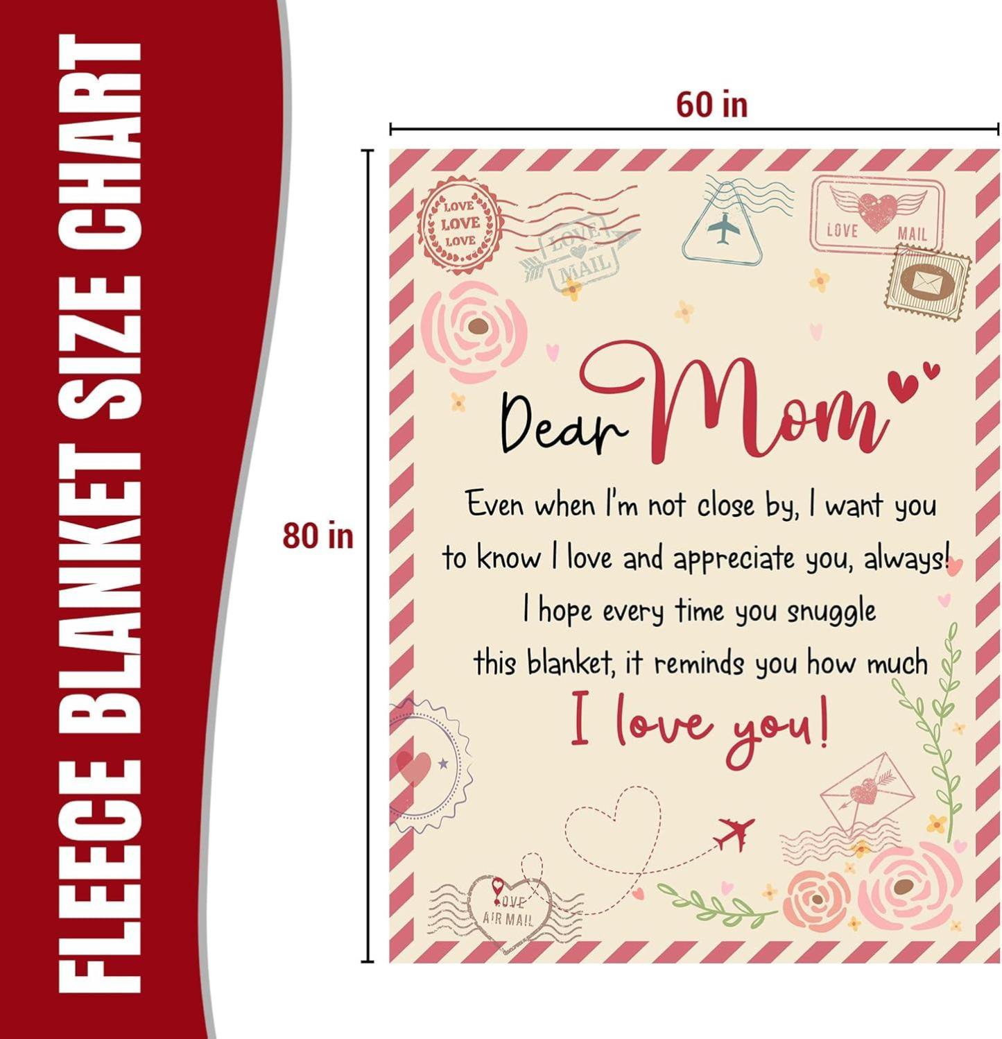 Best Mom Ever Soft Fleece Throw Blanket Mothers Day Birthday Gifts for Women Mama Present for Mother-in-Law Gift for Mom from Daughter Son - soufeelmy