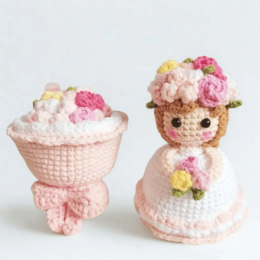 Hand-Woven Knitted Doll Bouquet Creative Gift Best Gifts For Her - soufeelmy