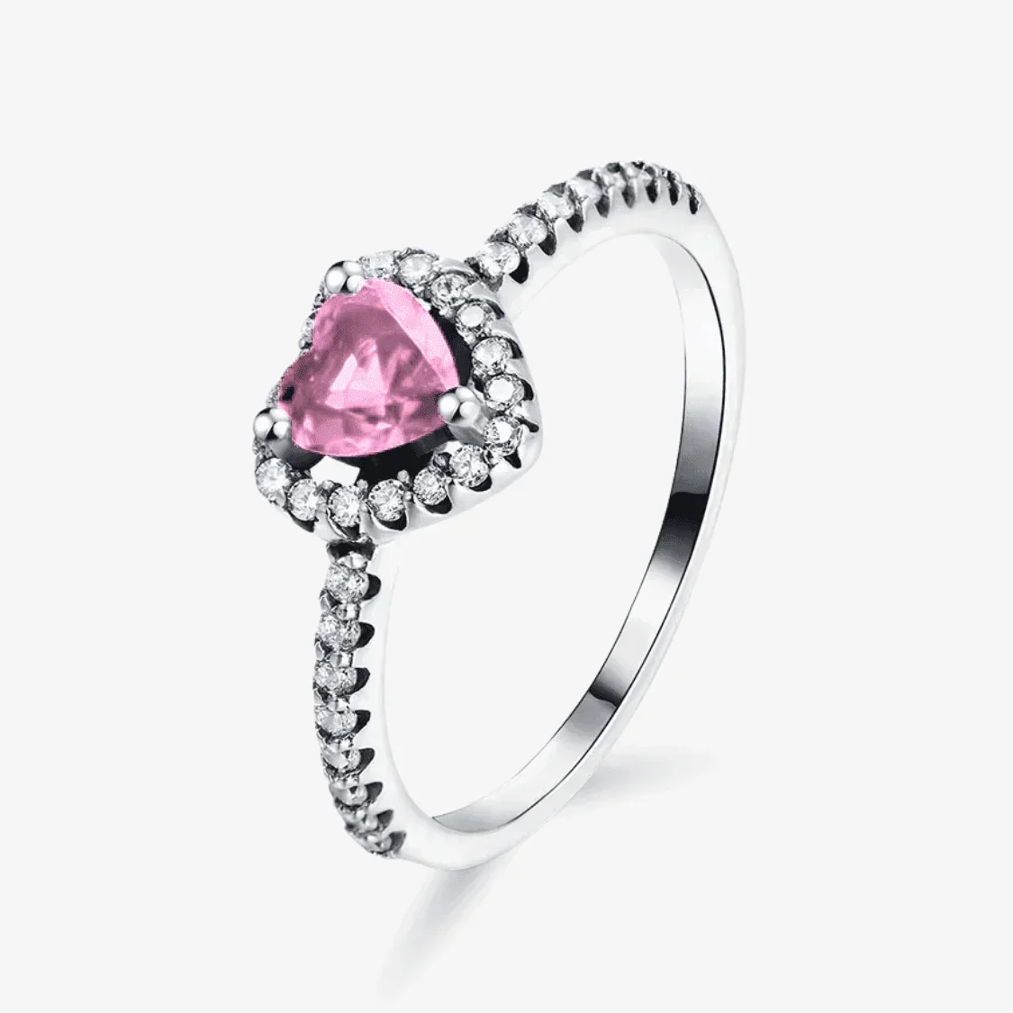 Eternal Heart Promise Ring Silver Ring US Size 5-9 - soufeelmy