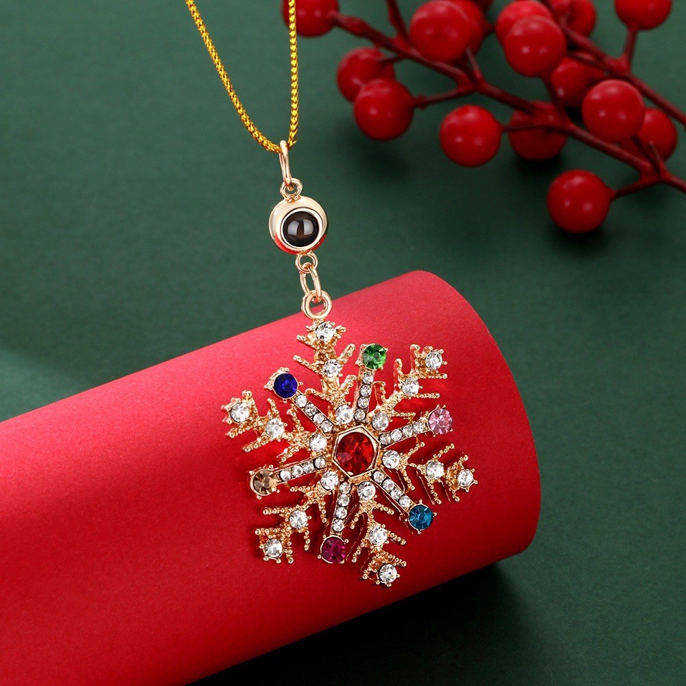 Custom Photo Projection Ornaments Christmas Tree Snowflake Ornaments Christmas Gifts - soufeelmy