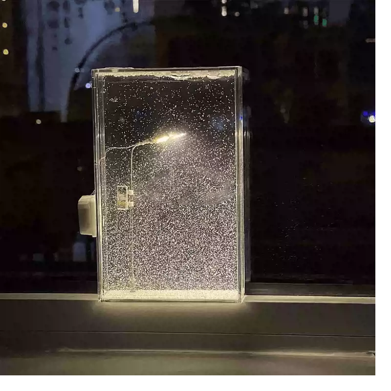 Snowy Night Night Light, Snowy Street Light, Handmade DIY Material Package, Birthday Gift for Girlfriend and Bestie - soufeelmy
