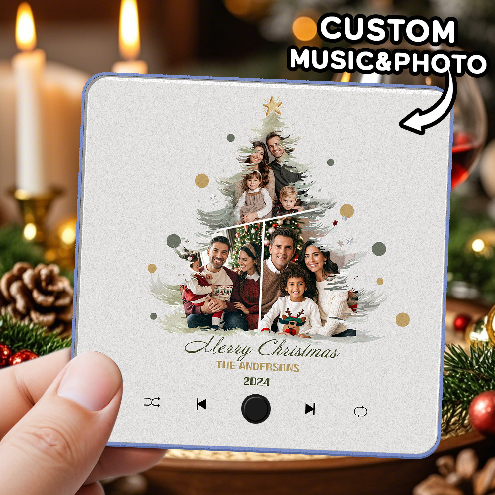 Custom Music Fridge Magnet Photo Sticker Music Wall Photo Sticker That Plays Music Without Cell Phone Christmas Gifts - soufeelmy