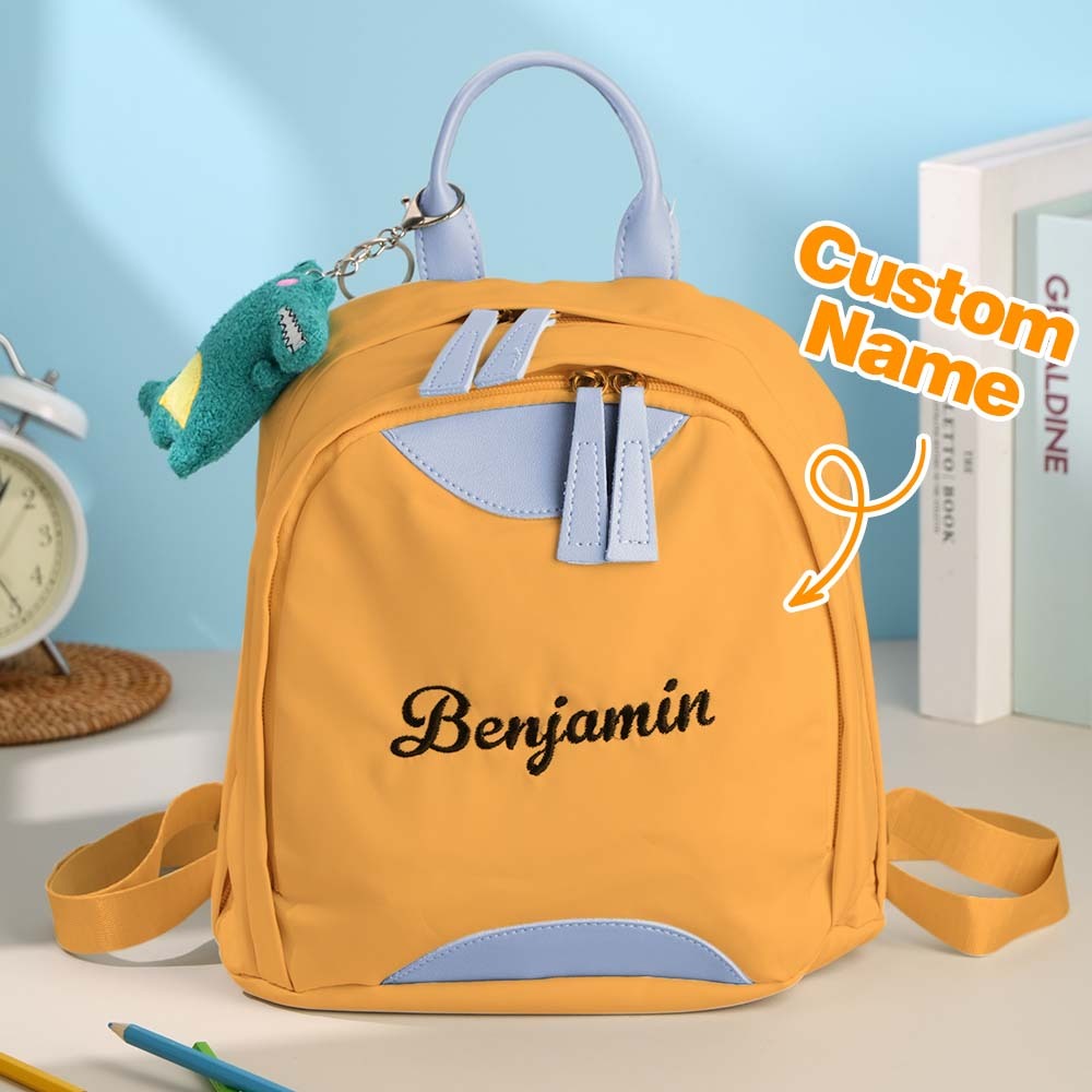 Personalized Name Embroidery Backpack Custom Mini Backpack School Bags Gift for Kids - soufeelmy