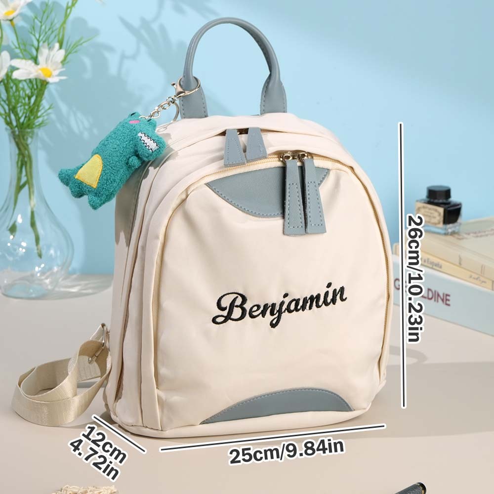 Personalized Name Embroidery Backpack Custom Mini Backpack School Bags Gift for Kids - soufeelmy