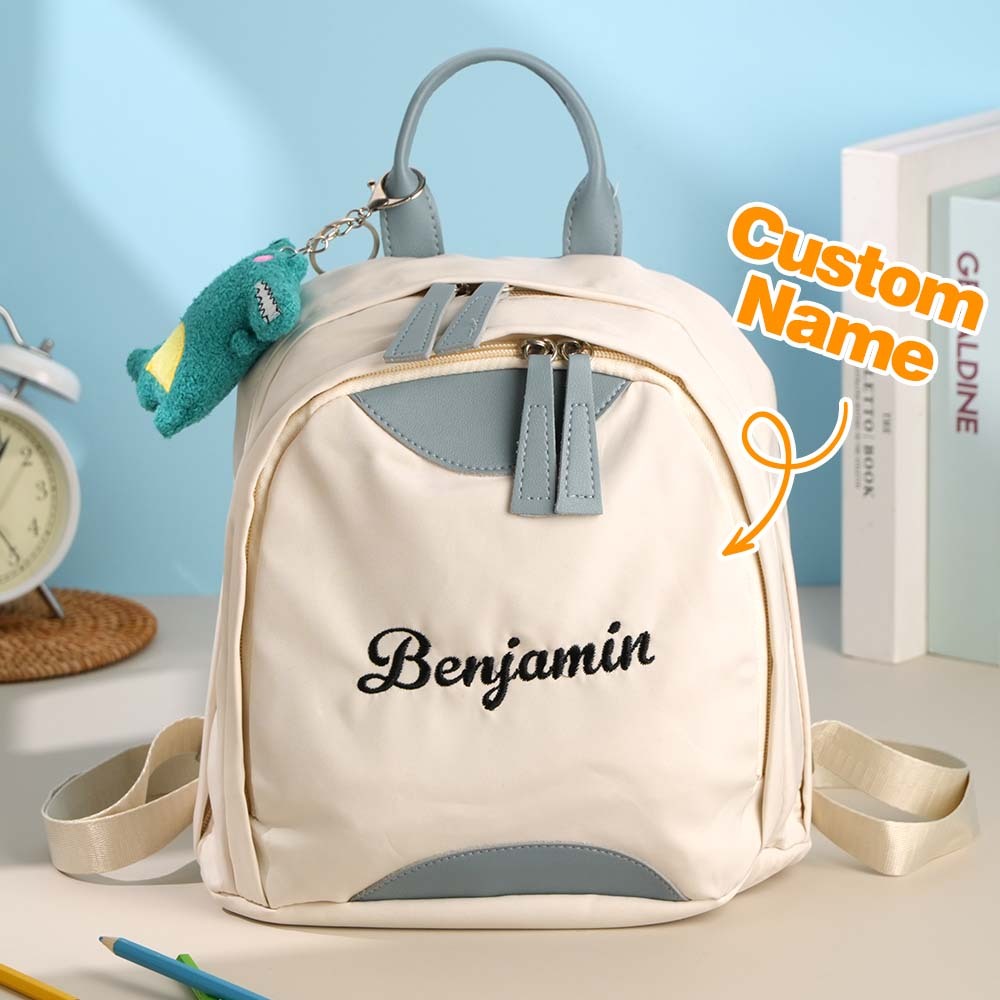 Personalized Name Embroidery Backpack Custom Mini Backpack School Bags Gift for Kids - soufeelmy