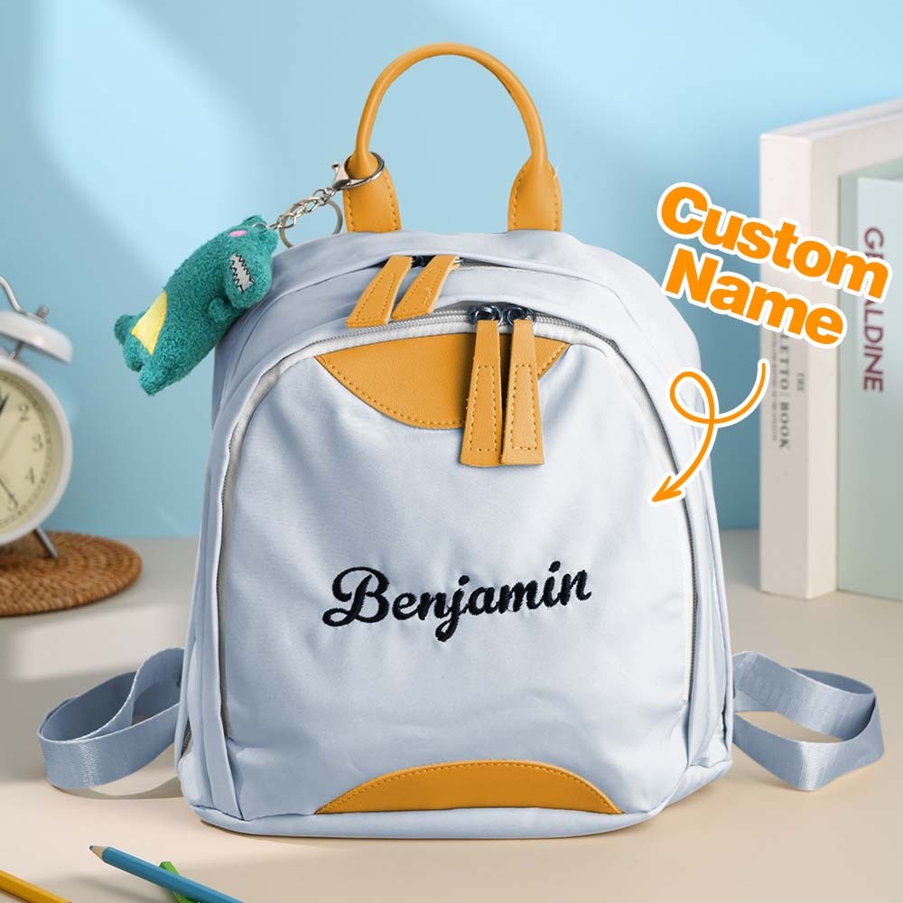 Personalized Name Embroidery Backpack Custom Mini Backpack School Bags Gift for Kids - soufeelmy