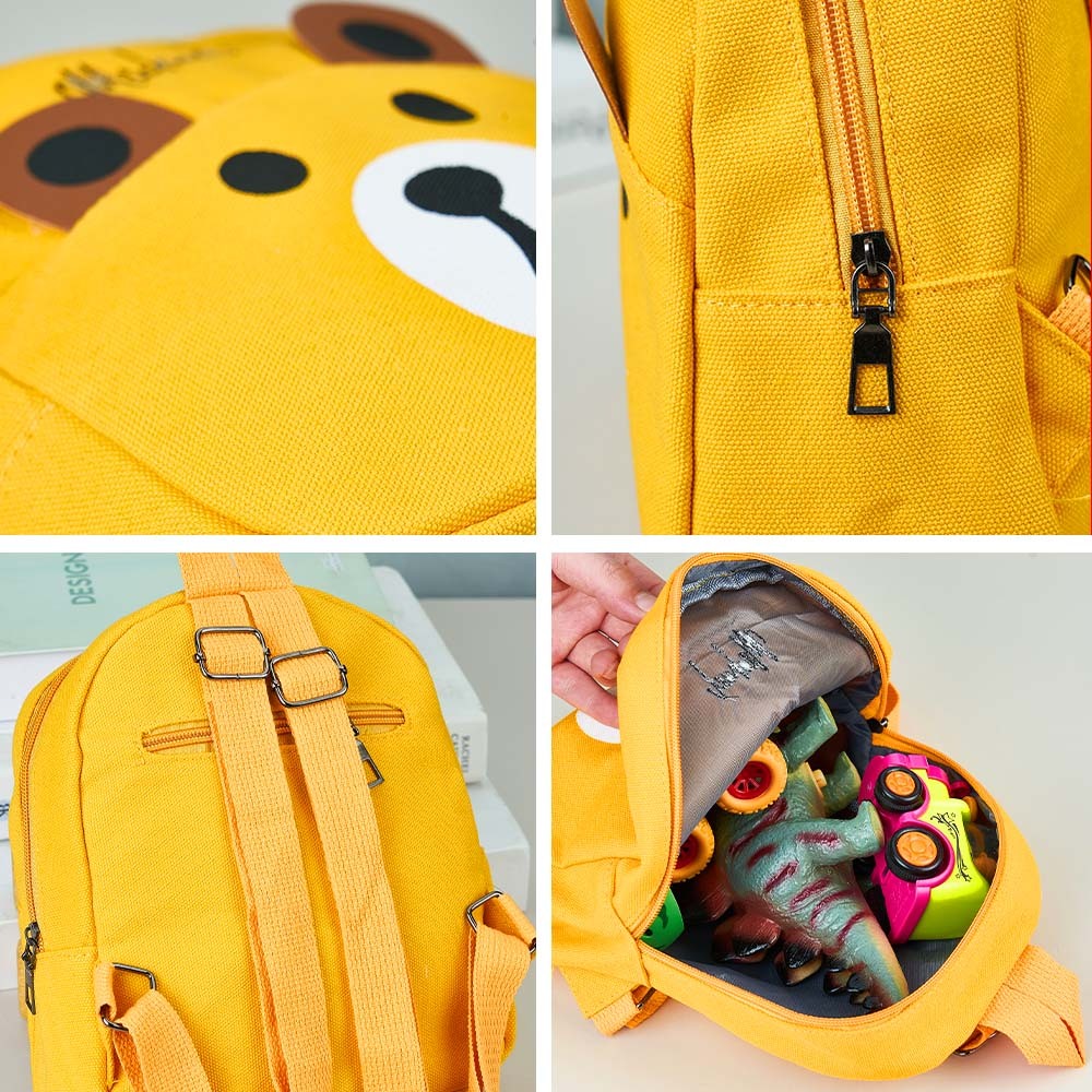 Personalized Name Embroidery Backpack Custom Mini Bear Backpack School Bags Gift for Kids - soufeelmy