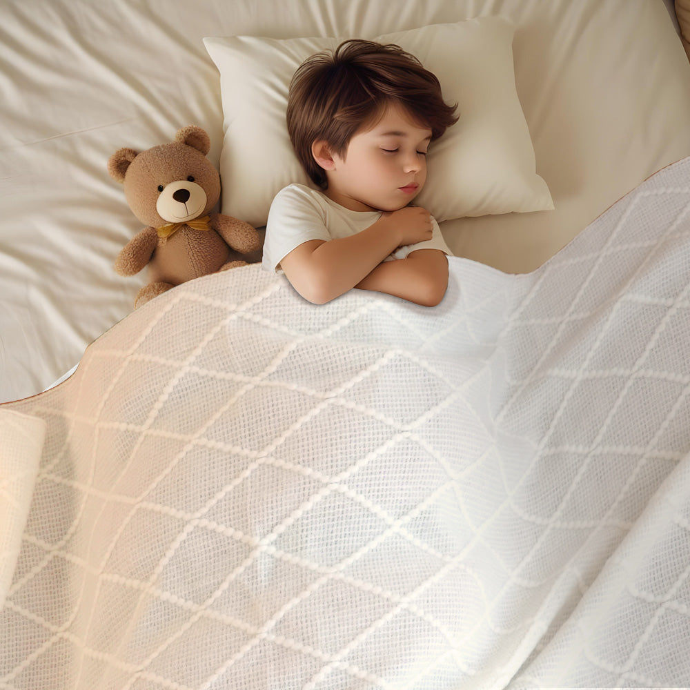 Personalized Tassel Blanket with Embroidered Name Gift for Kids - soufeelmy