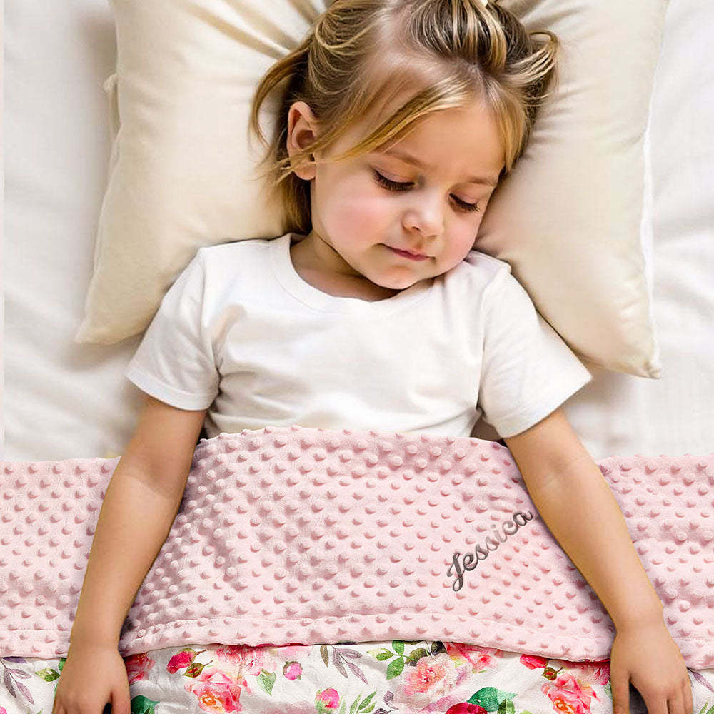 Personalized Baby Blanket Custom Blanket with Embroidered Name Gift for Baby - soufeelmy