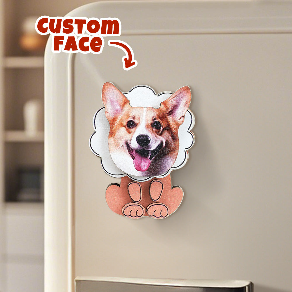 Personalized Pet Portrait Fridge Magnets Dog Refrigerator Magnet Home Decoration Gift for Pet Lover - soufeelmy