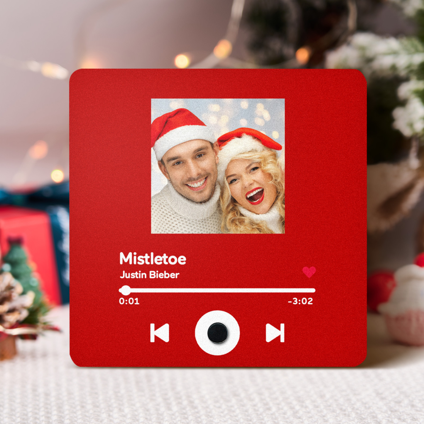 Customized Album Fridge Magnet Personalized Music Fridge Magnet Can Play Songs Christmas Gifts Family Gifts - soufeelmy