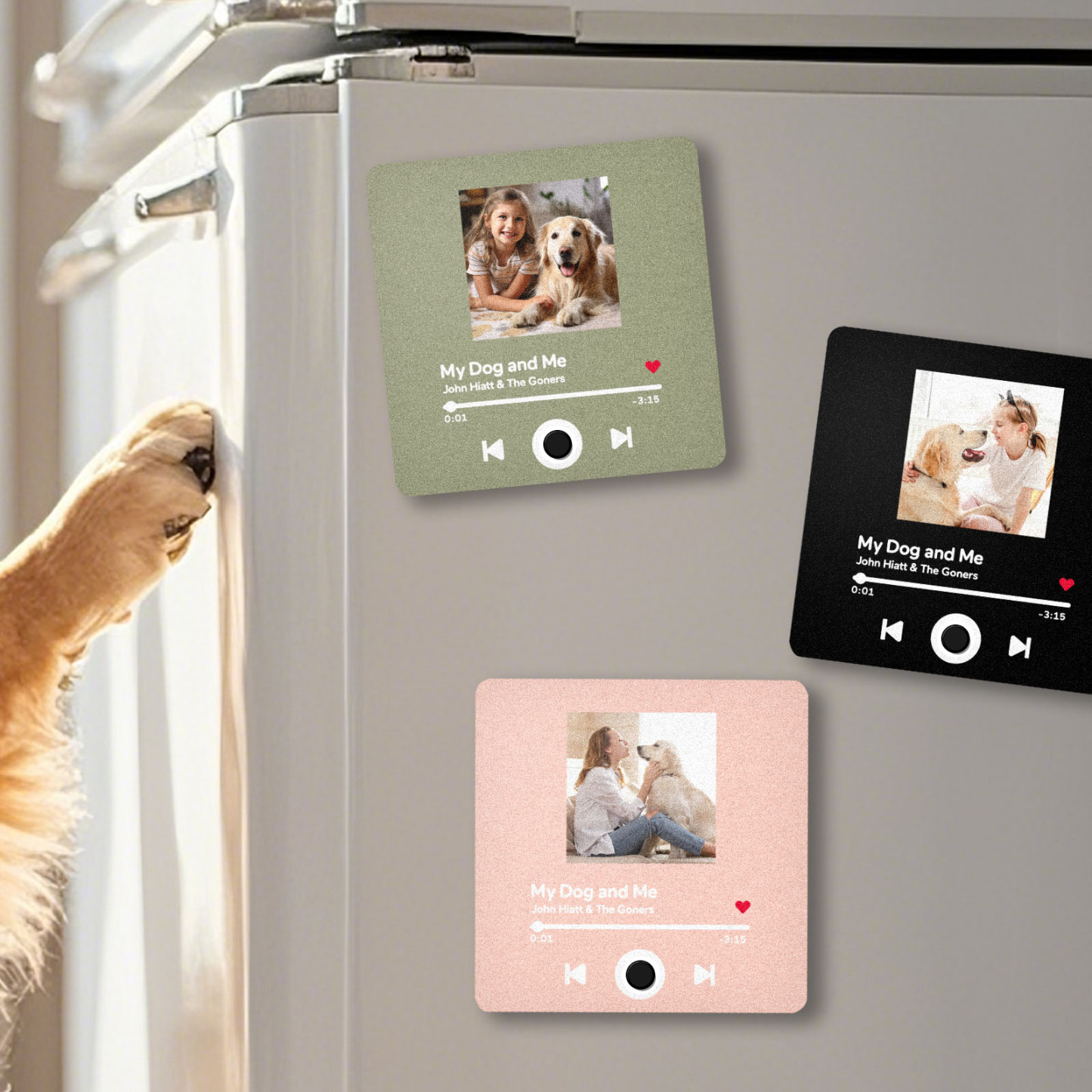 Customized Album Fridge Magnet Personalized Music Fridge Magnet Can Play Songs Gifts For Pet Lovers - soufeelmy