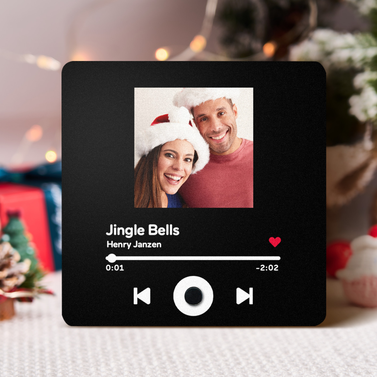 Customized Album Fridge Magnet Personalized Music Fridge Magnet Can Play Songs Christmas Gifts Family Gifts - soufeelmy