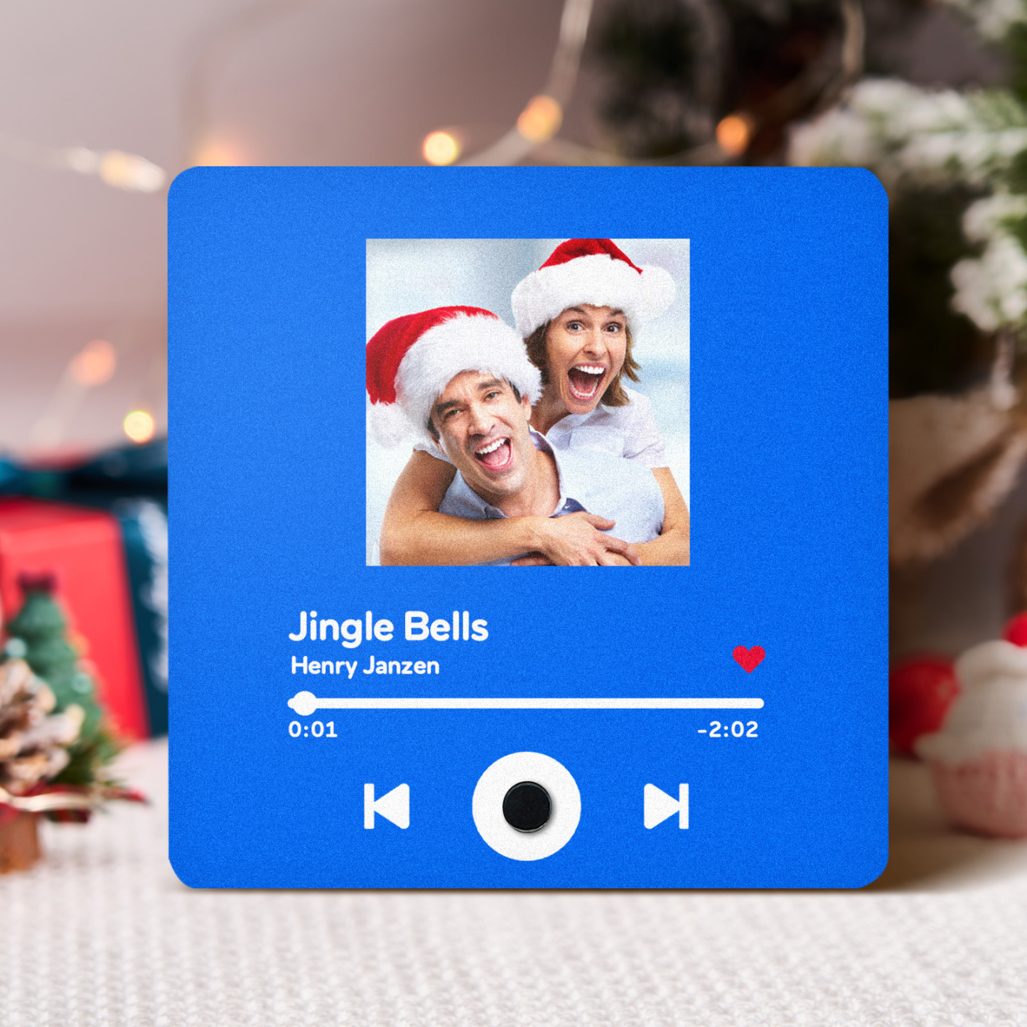 Customized Album Fridge Magnet Personalized Music Fridge Magnet Can Play Songs Christmas Gifts Family Gifts - soufeelmy