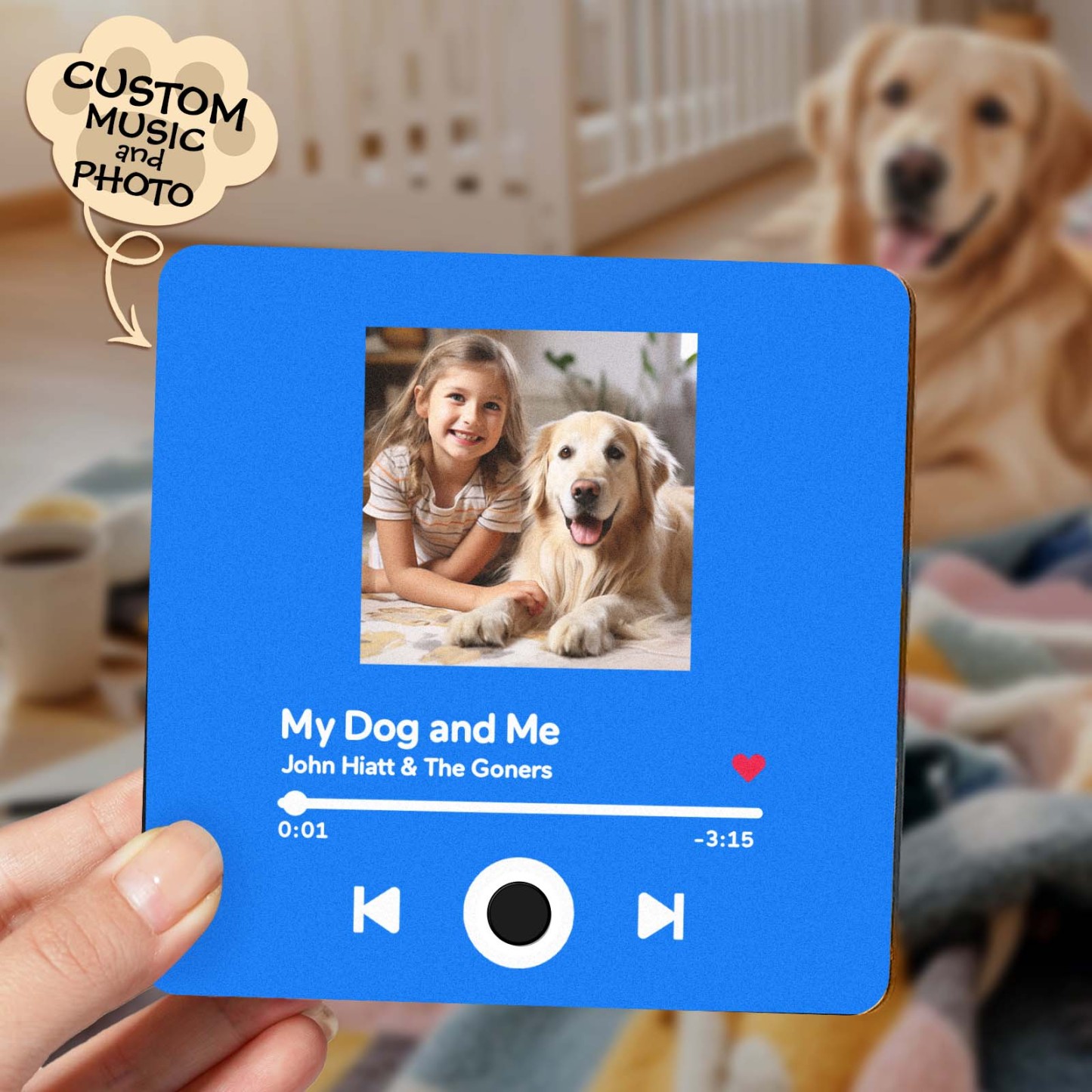 Customized Album Fridge Magnet Personalized Music Fridge Magnet Can Play Songs Gifts For Pet Lovers - soufeelmy