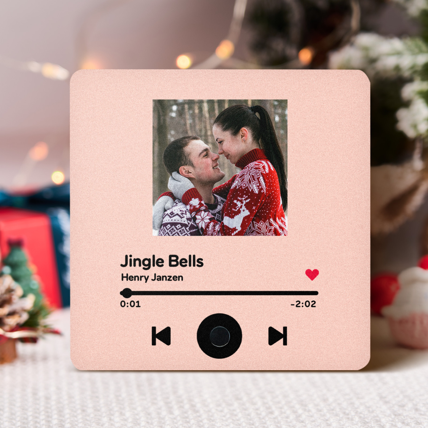 Customized Album Fridge Magnet Personalized Music Fridge Magnet Can Play Songs Christmas Gifts Family Gifts - soufeelmy