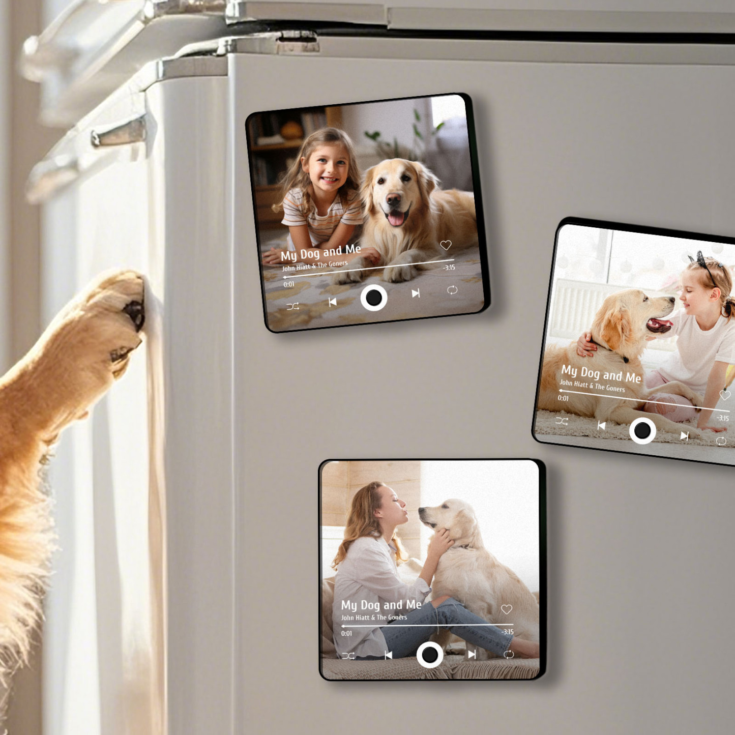 Customized Album Fridge Magnet Personalized Music Fridge Magnet Can Play Songs Gifts For Pet Lovers - soufeelmy